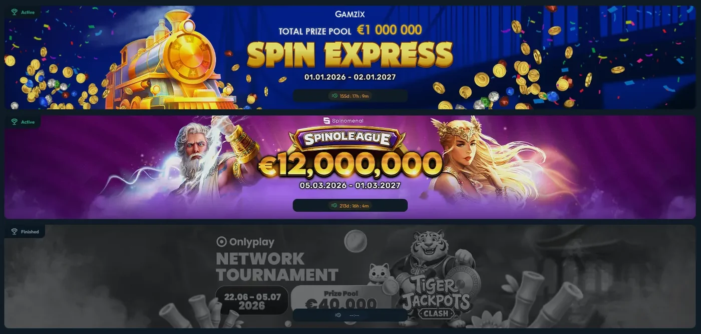 Toernooien bij Slotorado Casino